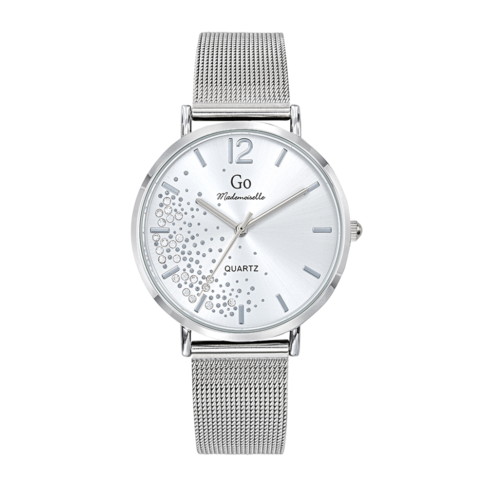 Montre Femme Boîtier Argenté Bracelet Métal Argenté - 695346