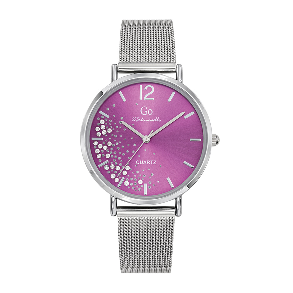 Montre Femme Boîtier Argenté Bracelet Métal Argenté - 695349