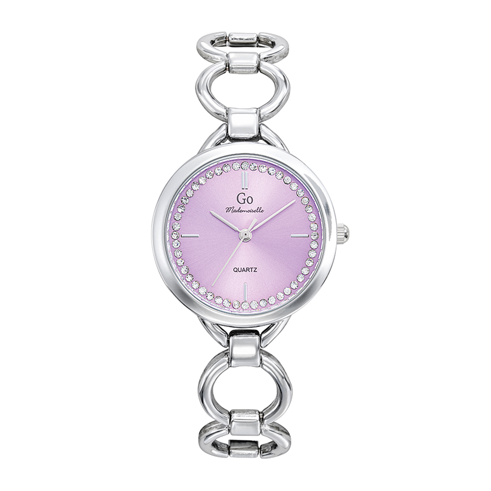 Montre Femme Boîtier Argenté Bracelet Métal Argenté - 695422