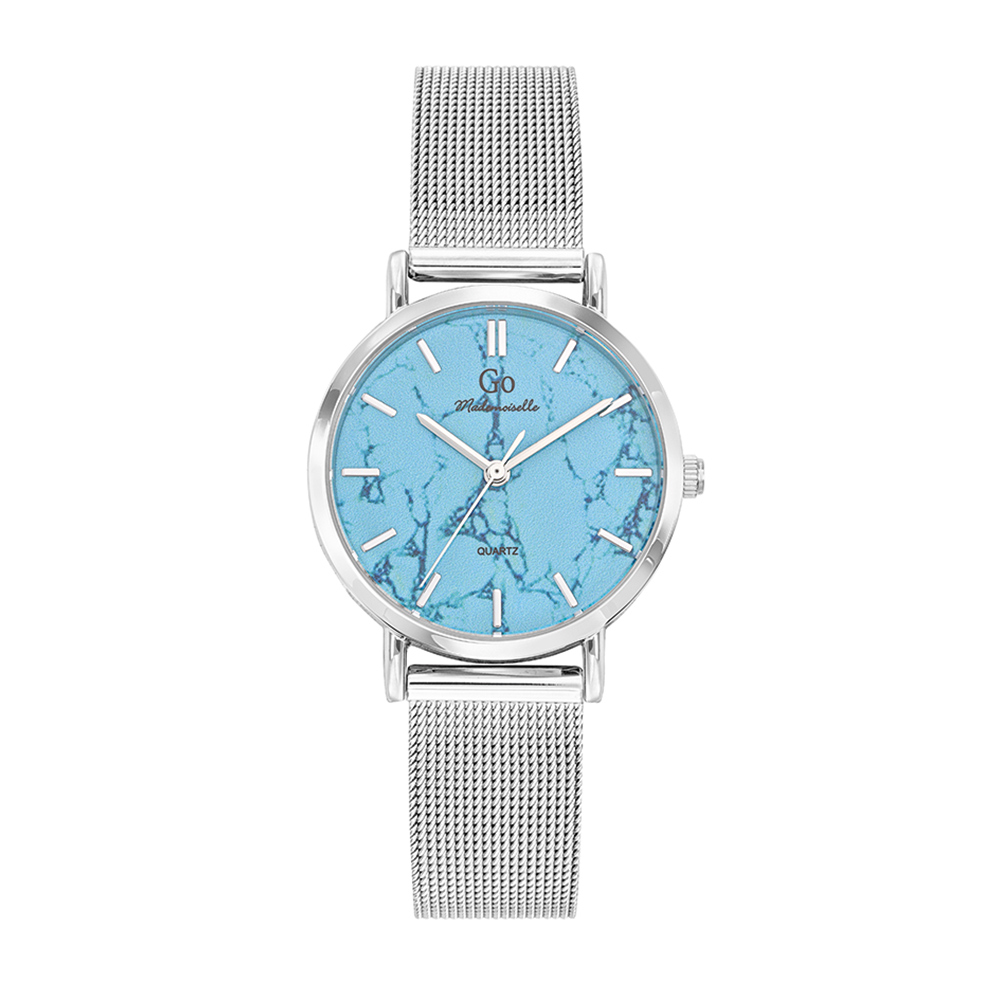 Montre Femme Boîtier Argenté Bracelet Métal Argenté - 695465