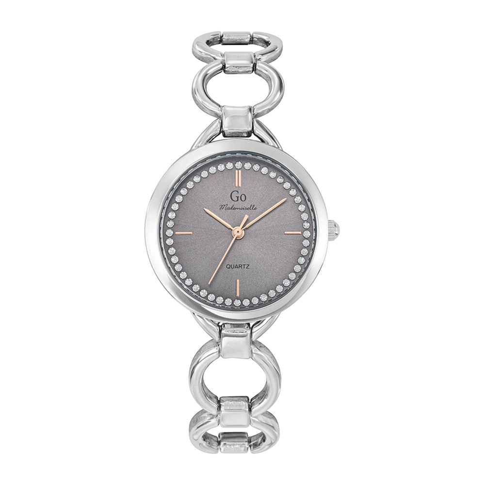 Montre Femme Boîtier Argenté Bracelet Métal Argenté - 695513