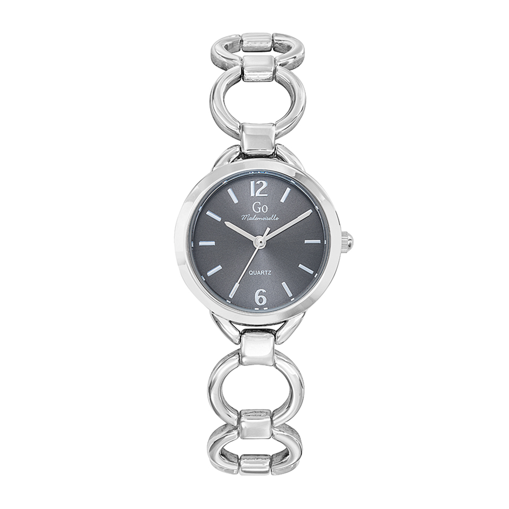 Montre Femme Boîtier Argenté Bracelet Métal Argenté - 695518