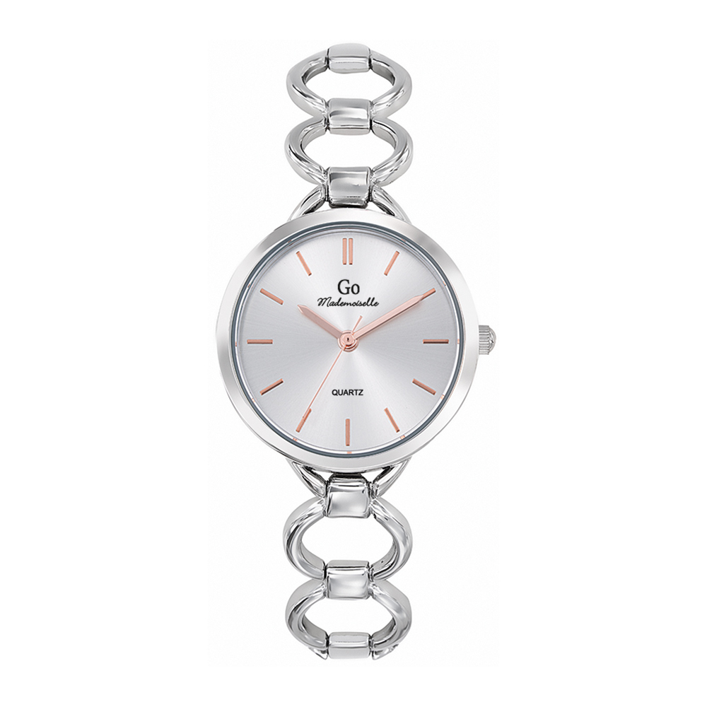 Montre Femme Boîtier Argenté Bracelet Métal Argenté - 695213