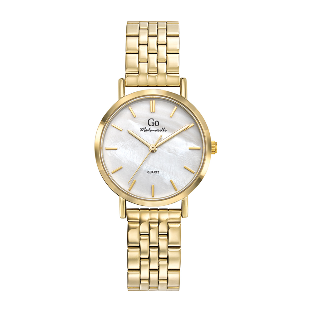 Montre Femme Boîtier Doré Bracelet Métal Doré - 695371