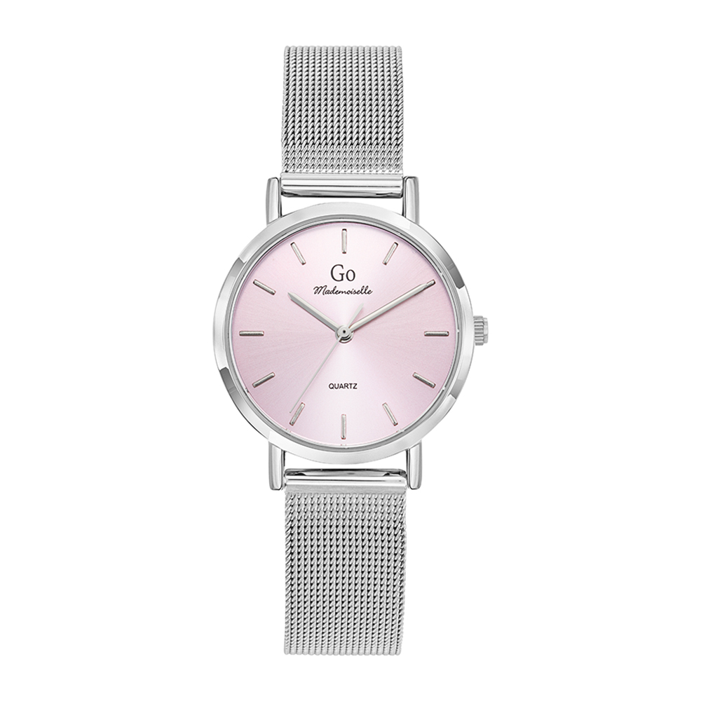 Montre Femme Boîtier Argenté Bracelet Métal Argenté - 695452