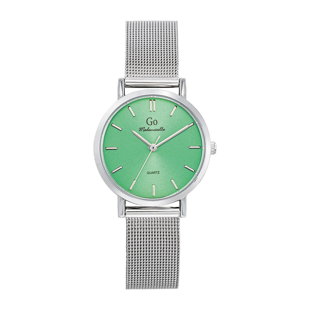 Montre Femme Boîtier Argenté Bracelet Métal Argenté - 695454