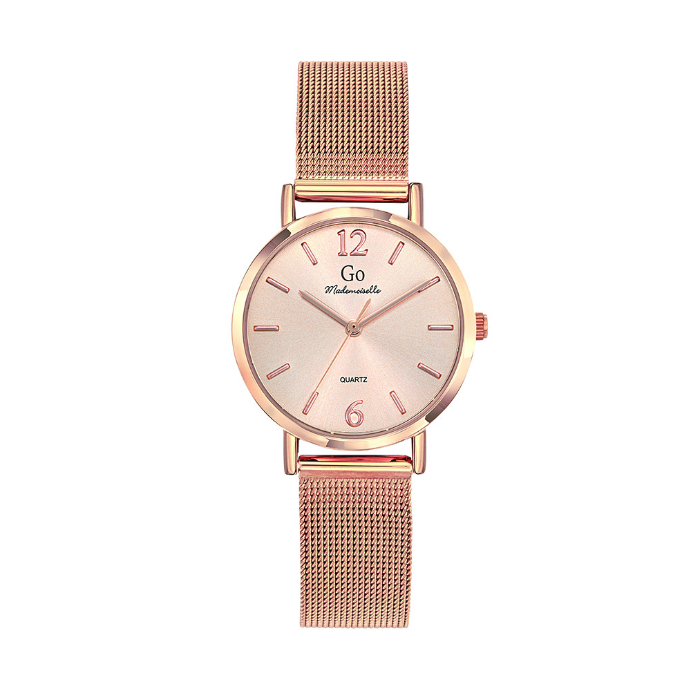 Montre Femme Boîtier Doré rose Bracelet Métal Doré rose - 695457