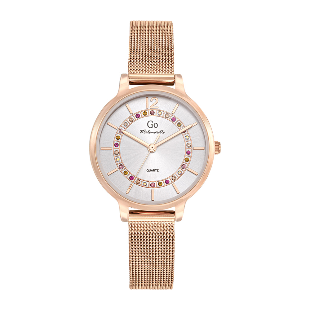 Montre Femme Boîtier Doré rose Bracelet Métal Doré rose - 695479