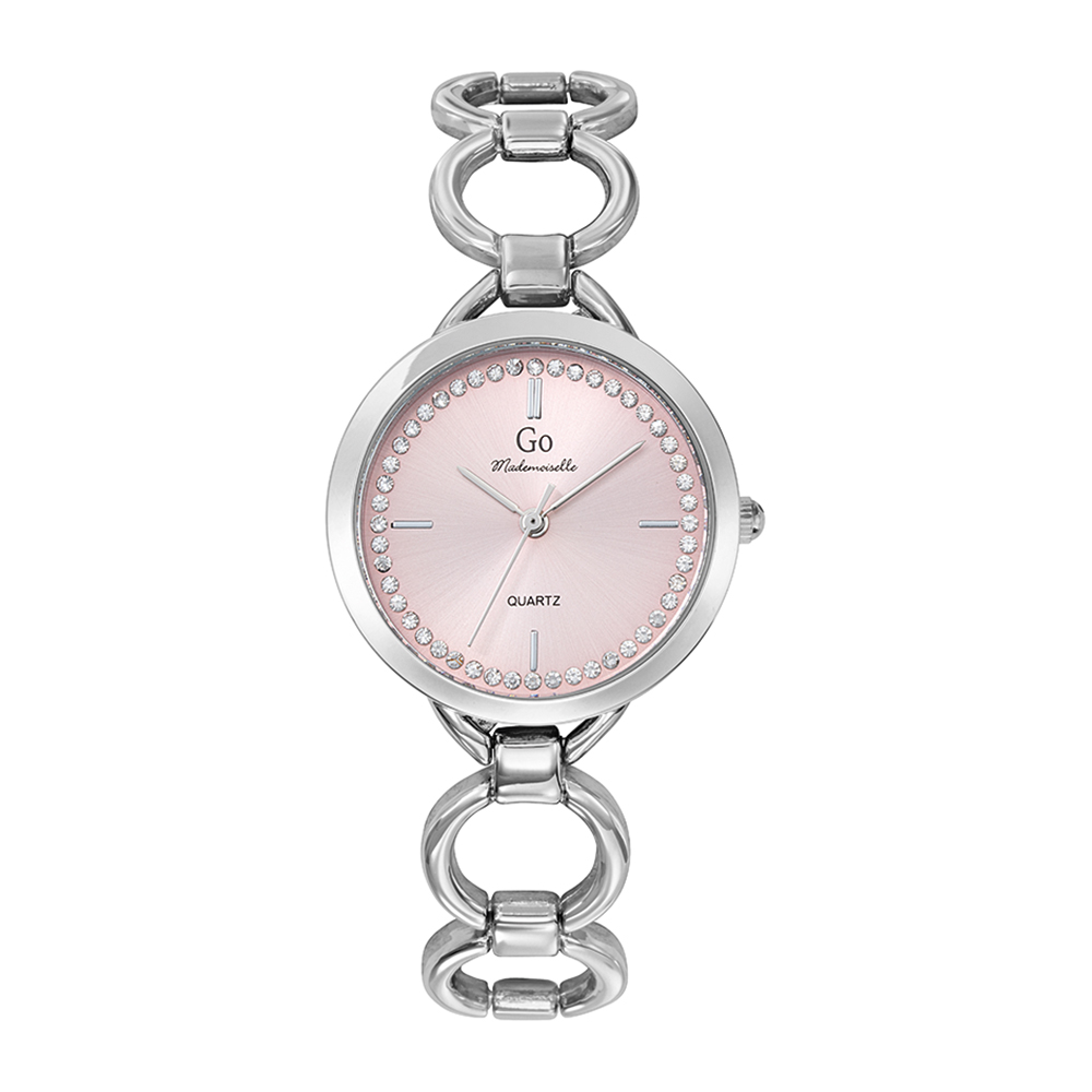 Montre Femme Boîtier Argenté Bracelet Métal Argenté - 695524