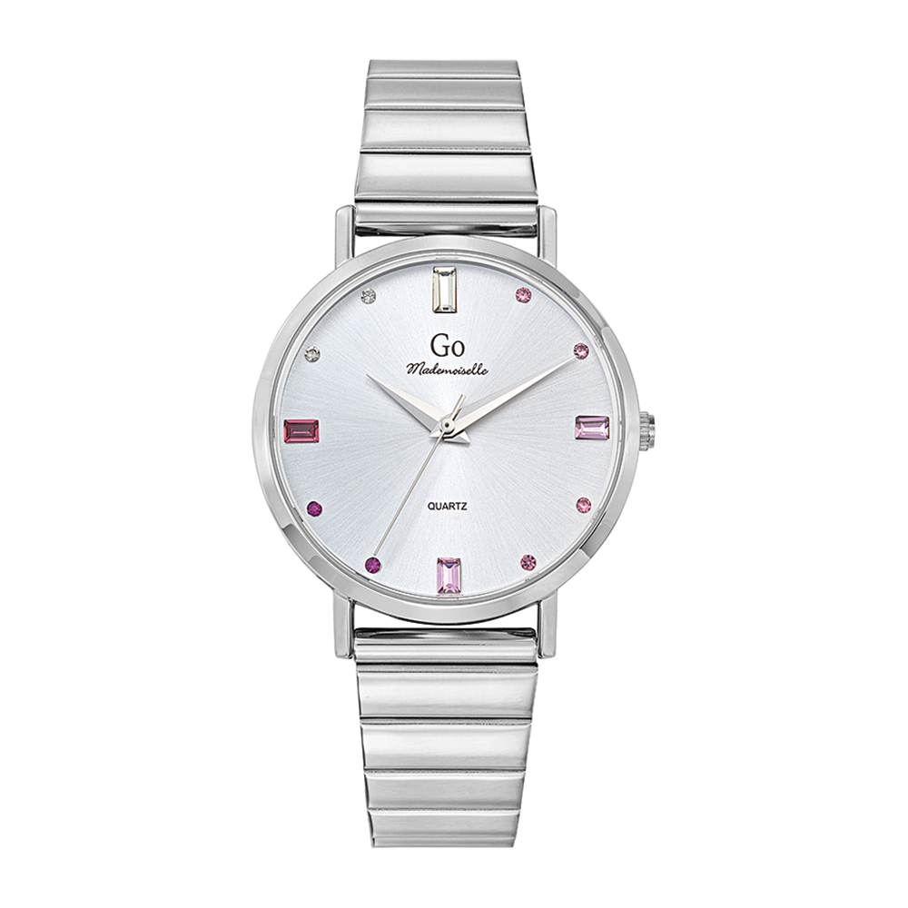 Montre Femme Boîtier Argenté Bracelet Métal Argenté - 695531