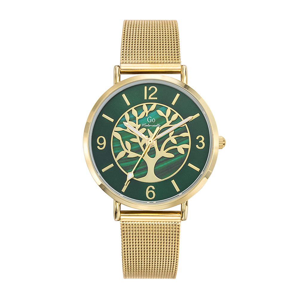 Montre Femme Boîtier Doré Bracelet Métal Doré - 695539