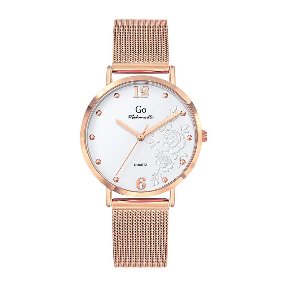 Montre Femme Boîtier Doré rose Bracelet Métal Doré rose - 695546