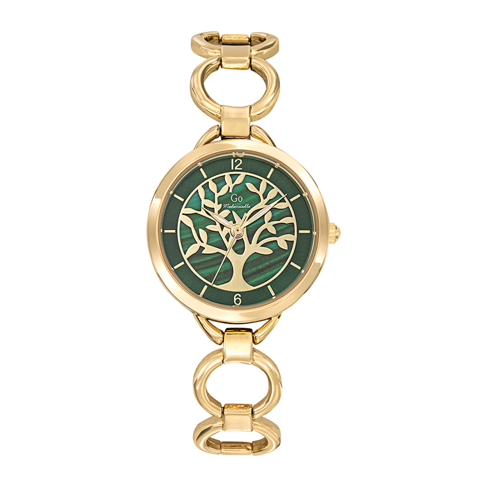 Montre Femme Boîtier Doré Bracelet Métal Doré - 695557