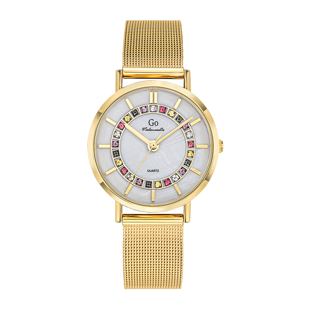 Montre Femme Boîtier Doré Bracelet Métal Doré - 695577