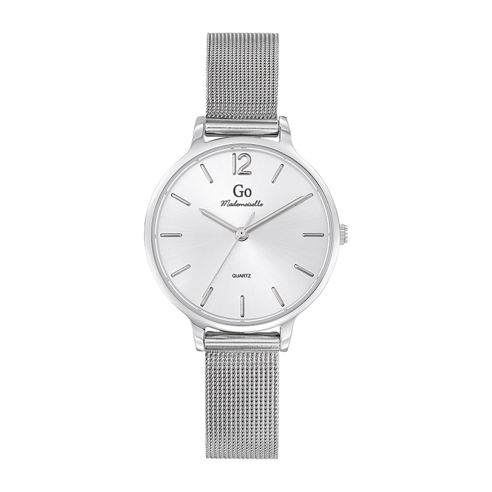 Montre Femme Boîtier Argenté Bracelet Métal Argenté - 695933