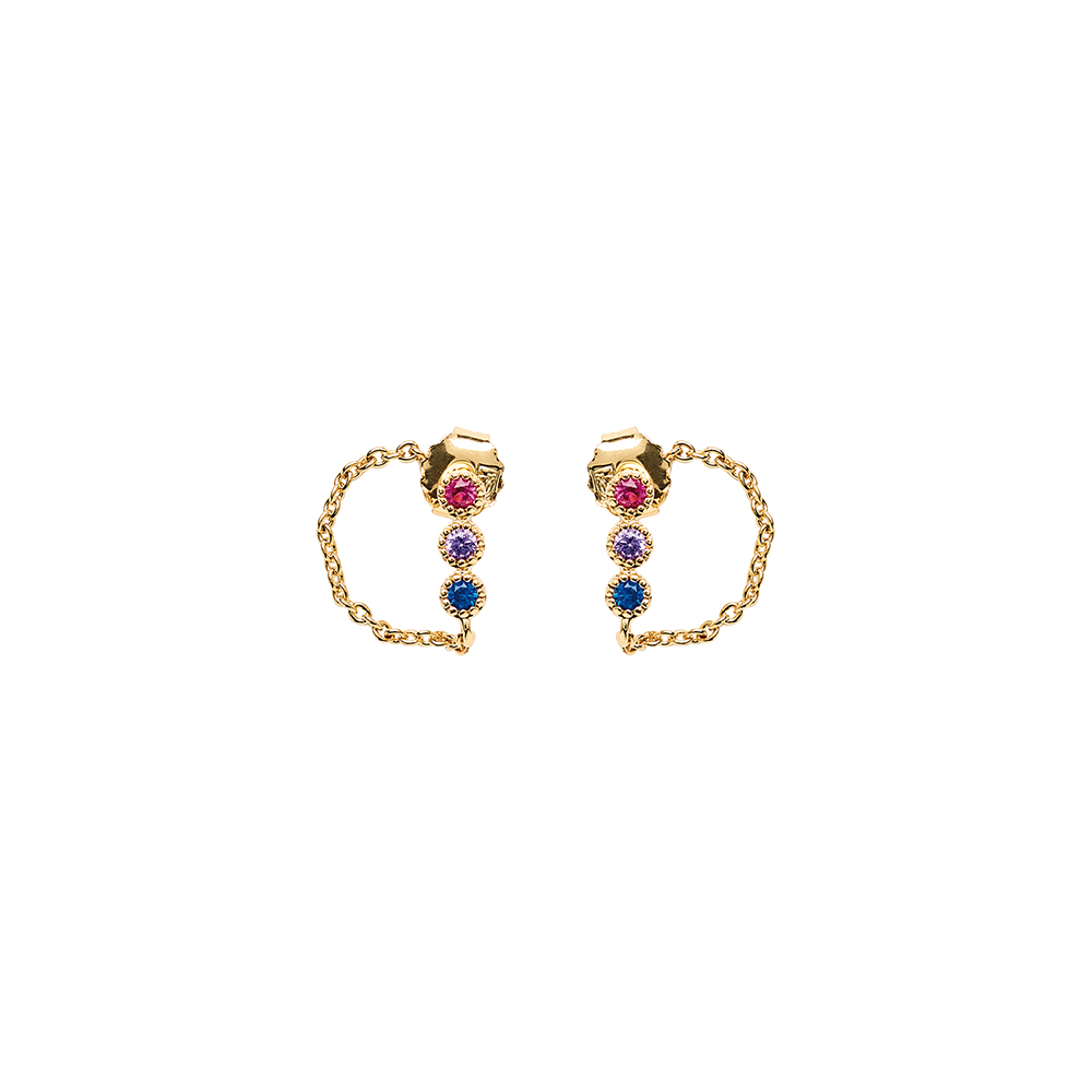 Boucle d'oreille Femme Plaqué or - 606634