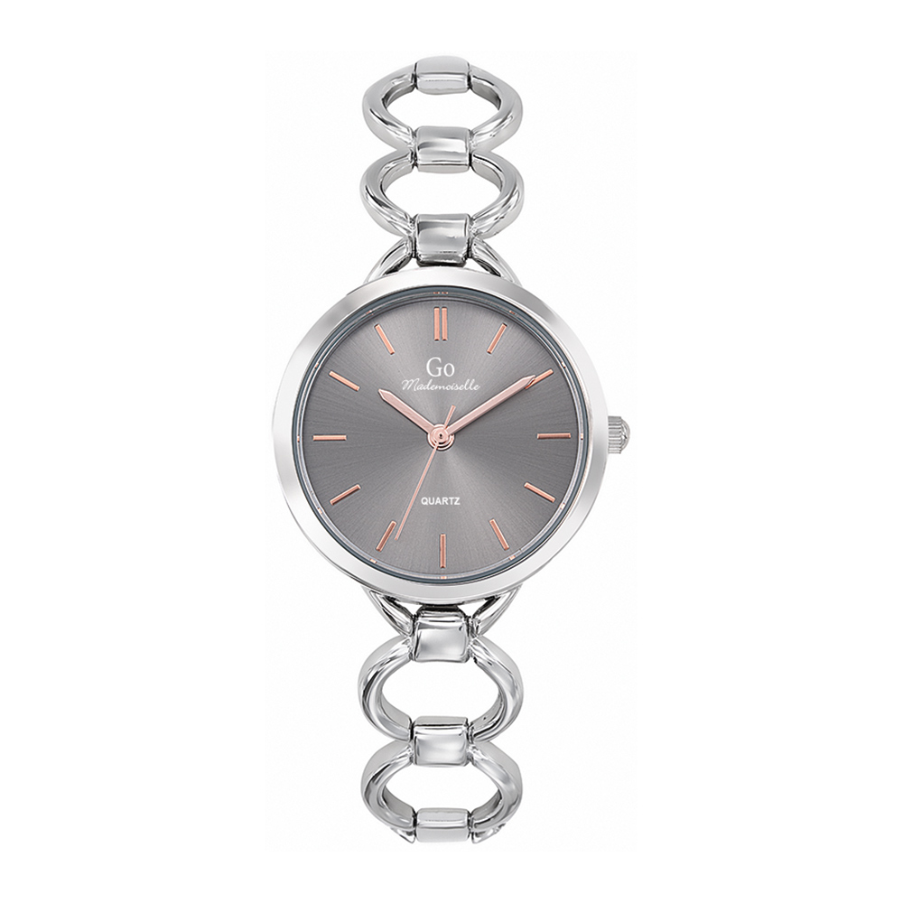 Montre Femme Boîtier Argenté Bracelet Métal Argenté - 695212