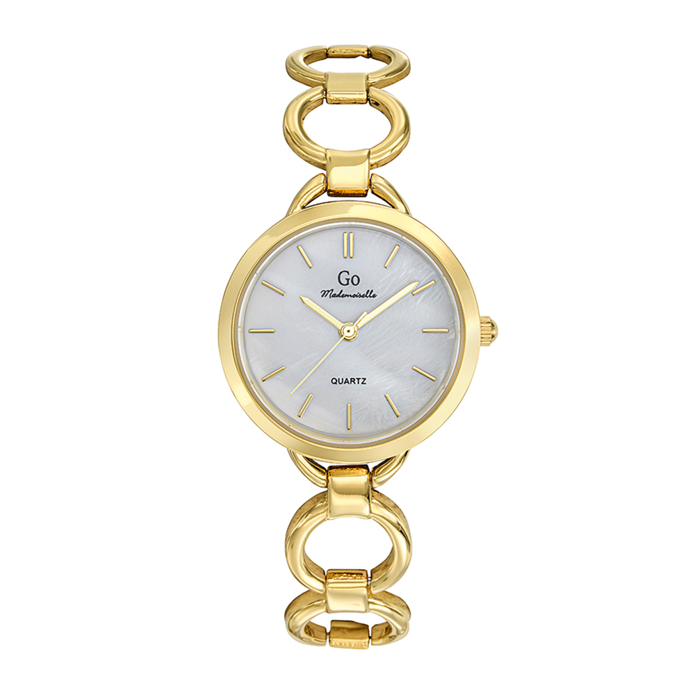 Montre Femme Boîtier Doré Bracelet Métal Doré - 695460