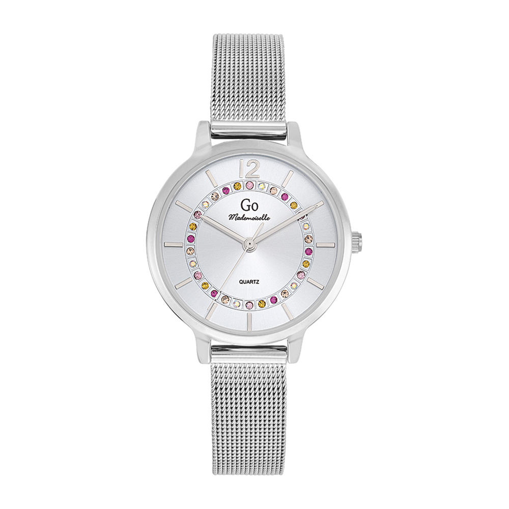 Montre Femme Boîtier Argenté Bracelet Métal Argenté - 695478