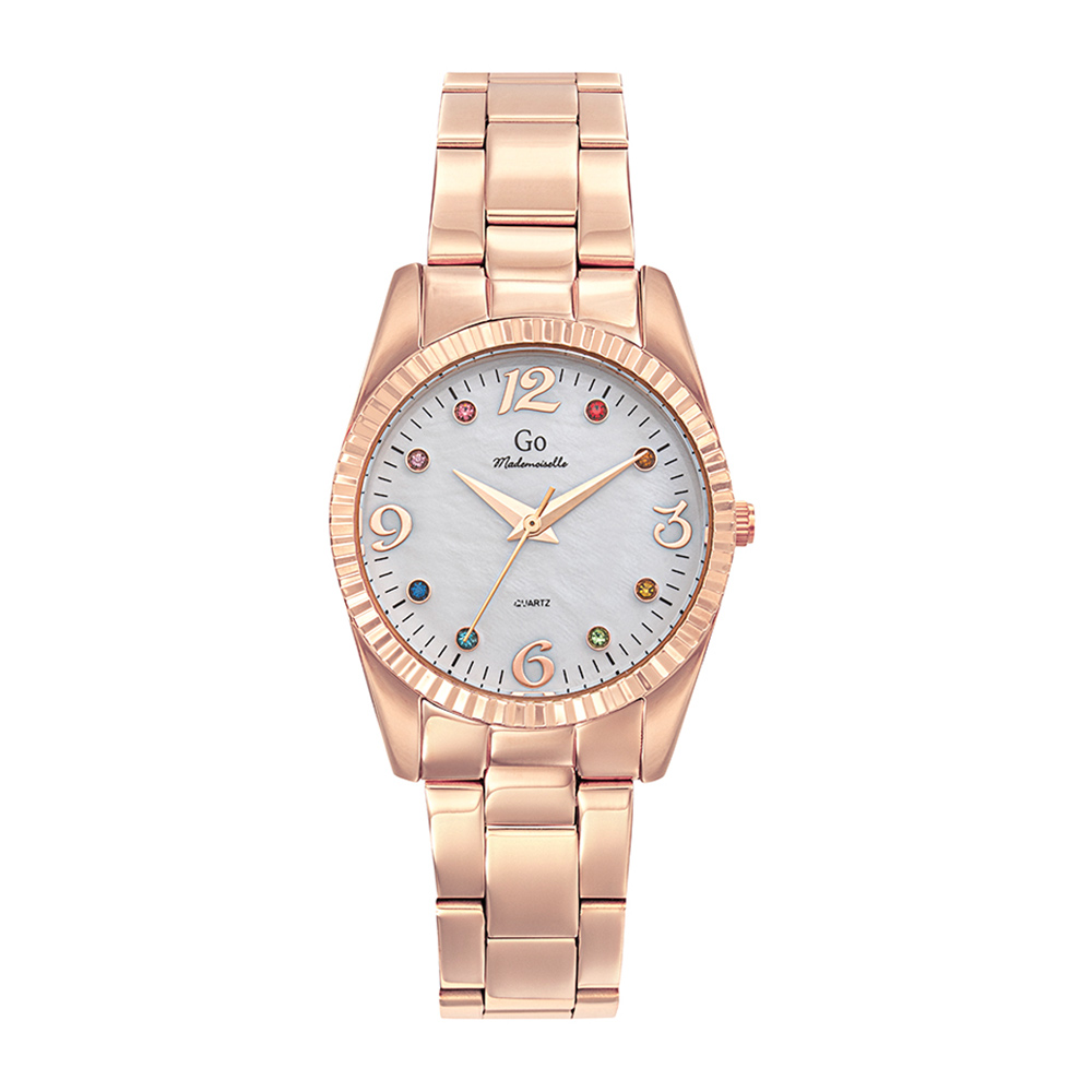 Montre Femme Boîtier Doré rose Bracelet Métal Doré rose - 695584