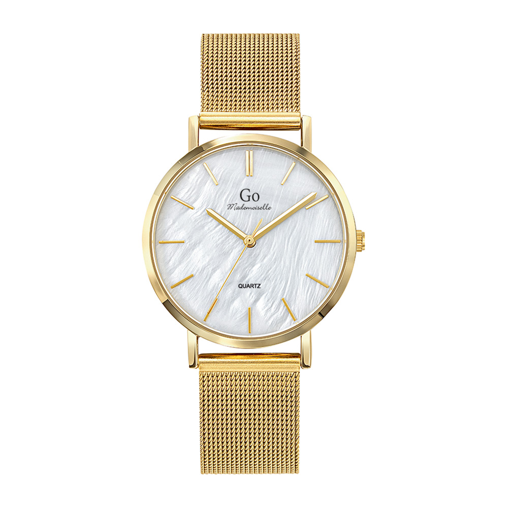 Montre Femme Boîtier Doré Bracelet Métal Doré - 695265