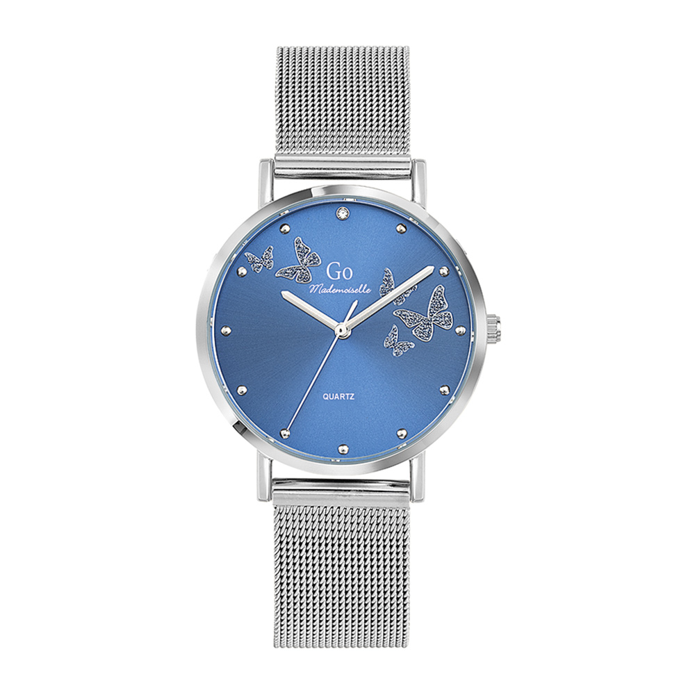 Montre Femme Boîtier Argenté Bracelet Métal Argenté - 695361