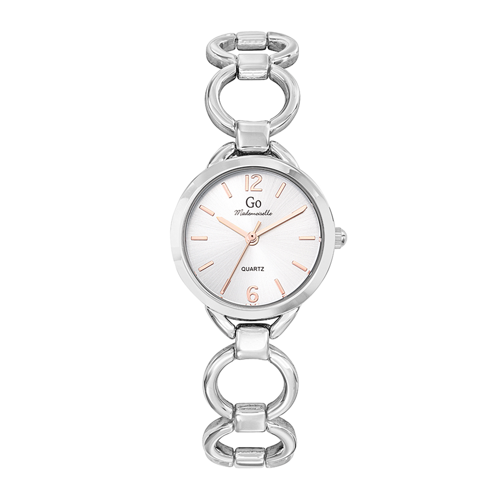 Montre Femme Boîtier Argenté Bracelet Métal Argenté - 695520