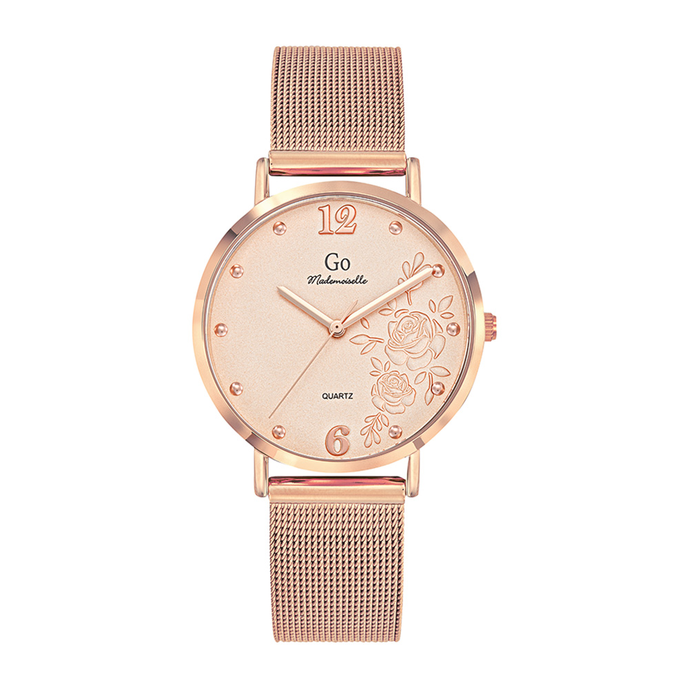 Montre Femme Boîtier Doré rose Bracelet Métal Doré rose - 695547