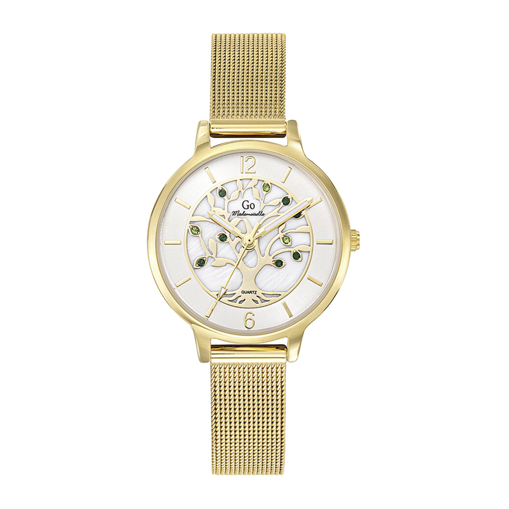 Montre Femme Boîtier Doré Bracelet Métal Doré - 695571