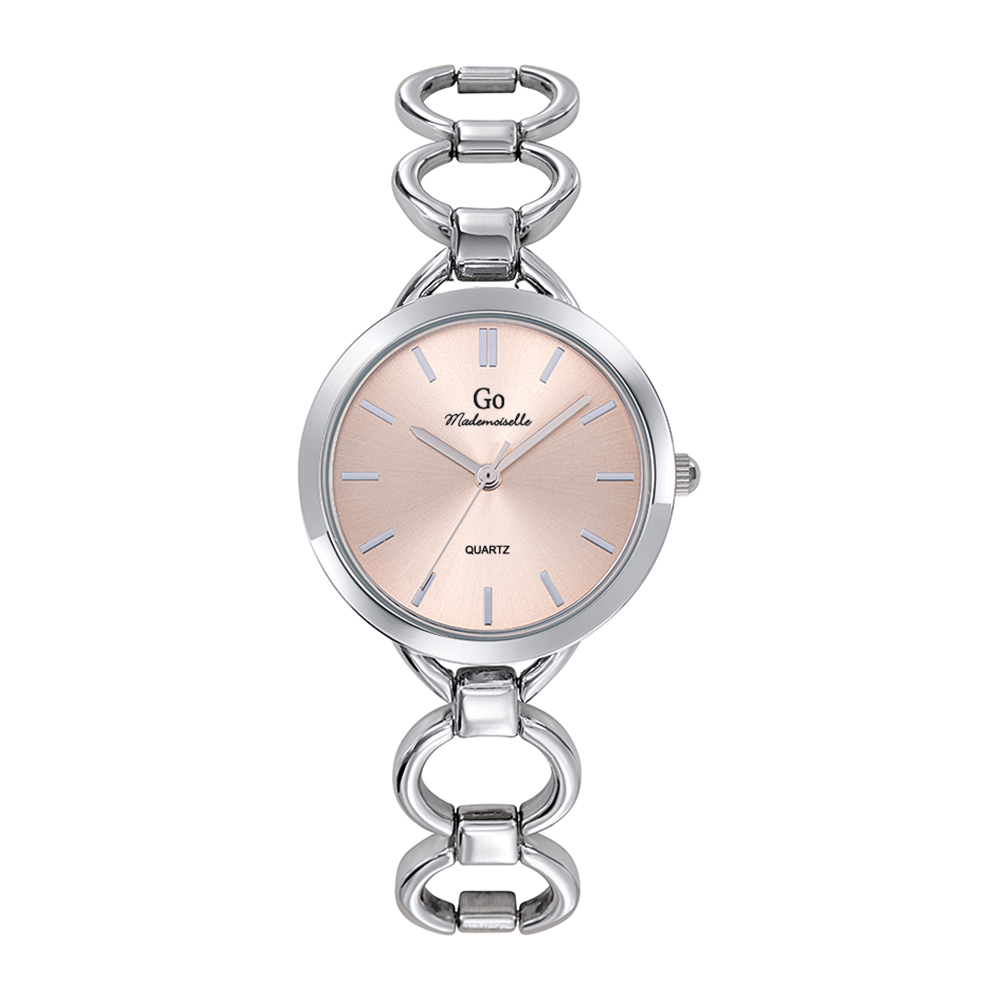 Montre Femme Boîtier Argenté Bracelet Métal Argenté - 695215