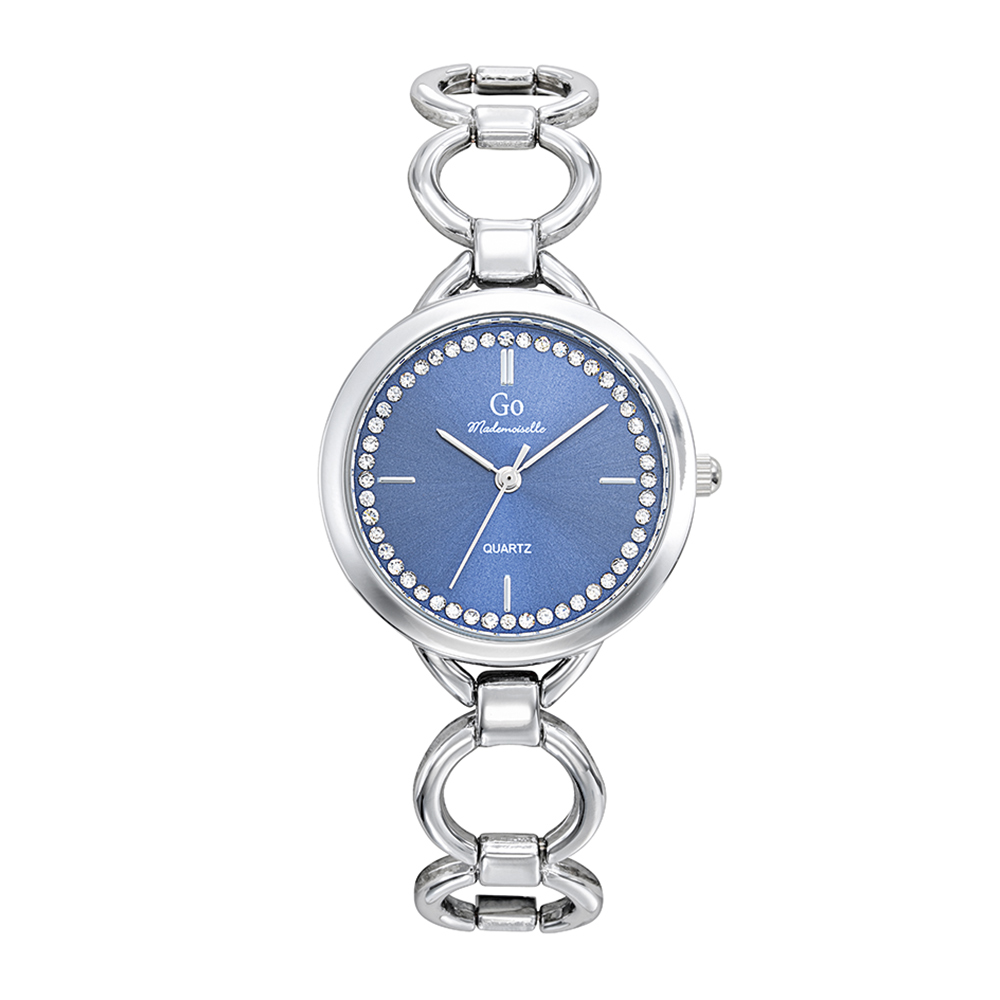 Montre Femme Boîtier Argenté Bracelet Métal Argenté - 695423