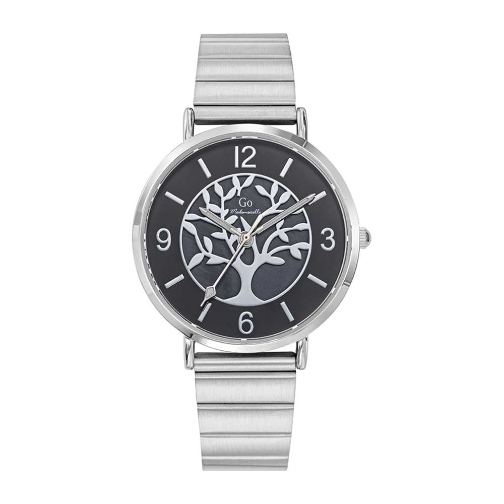 Montre Femme Boîtier Argenté Bracelet Métal Argenté - 695429