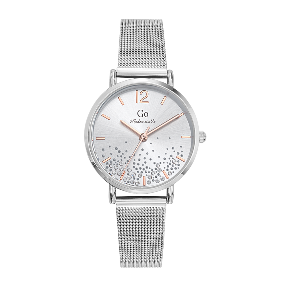 Montre Femme Boîtier Argenté Bracelet Métal Argenté - 695481