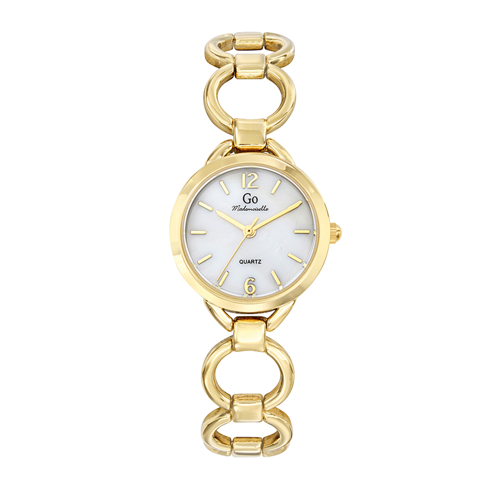 Montre Femme Boîtier Doré Bracelet Métal Doré - 695521