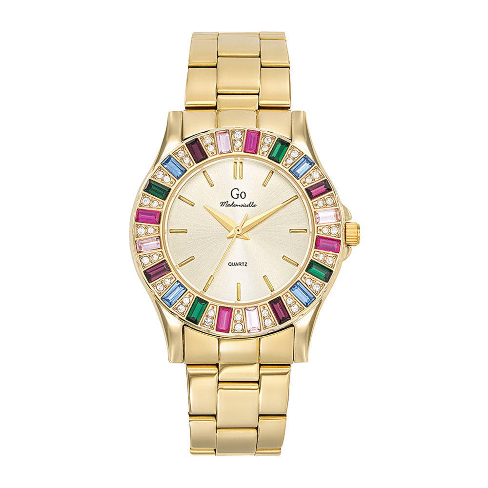 Montre Femme Boîtier Doré Bracelet Métal Doré - 695580