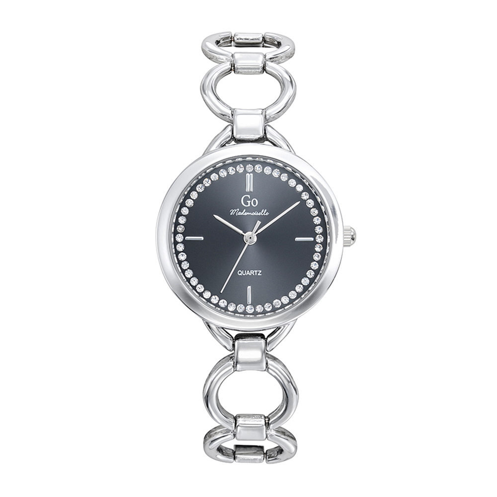 Montre Femme Boîtier Argenté Bracelet Métal Argenté - 695421