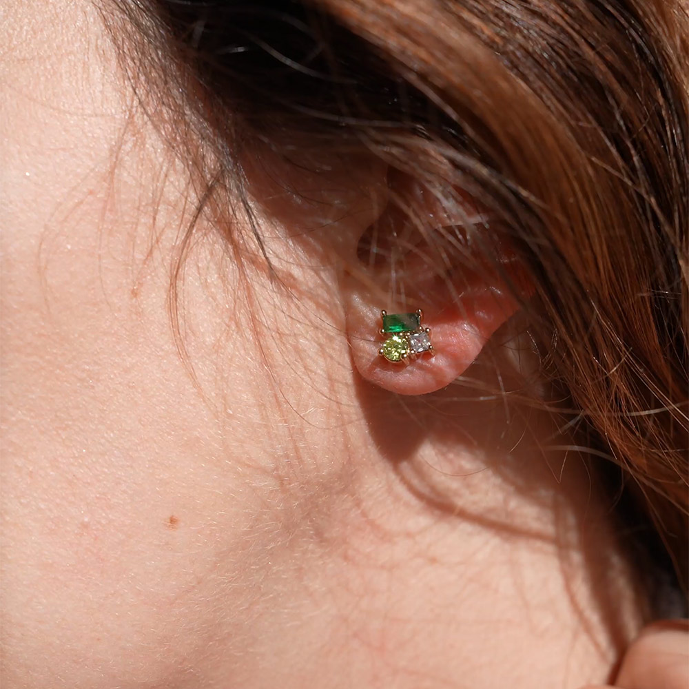 Boucle d'oreille Femme Plaqué or - 606625 – Image 3