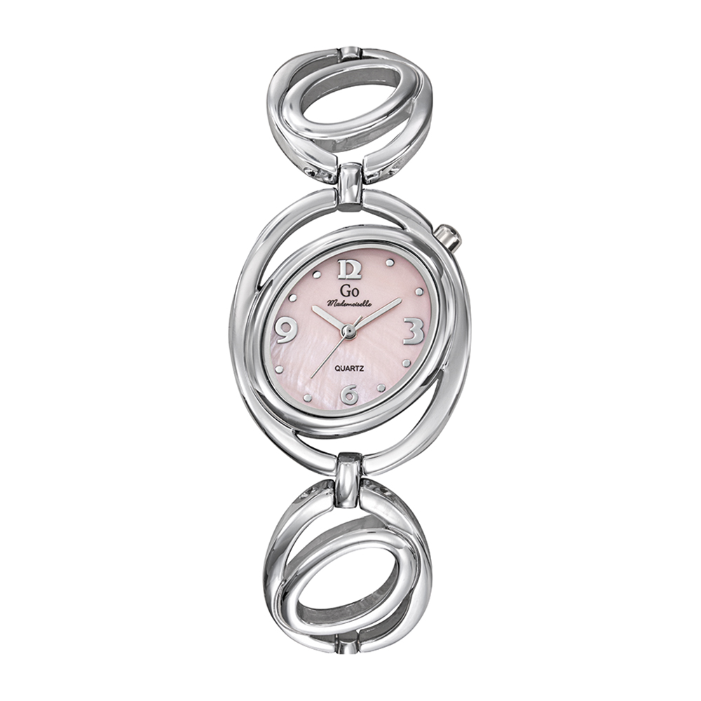 Montre Femme Boîtier Argenté Bracelet Métal Argenté - 694777