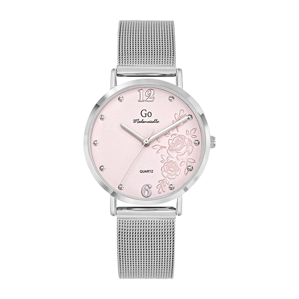 Montre Femme Boîtier Argenté Bracelet Métal Argenté - 695380 – Image 2