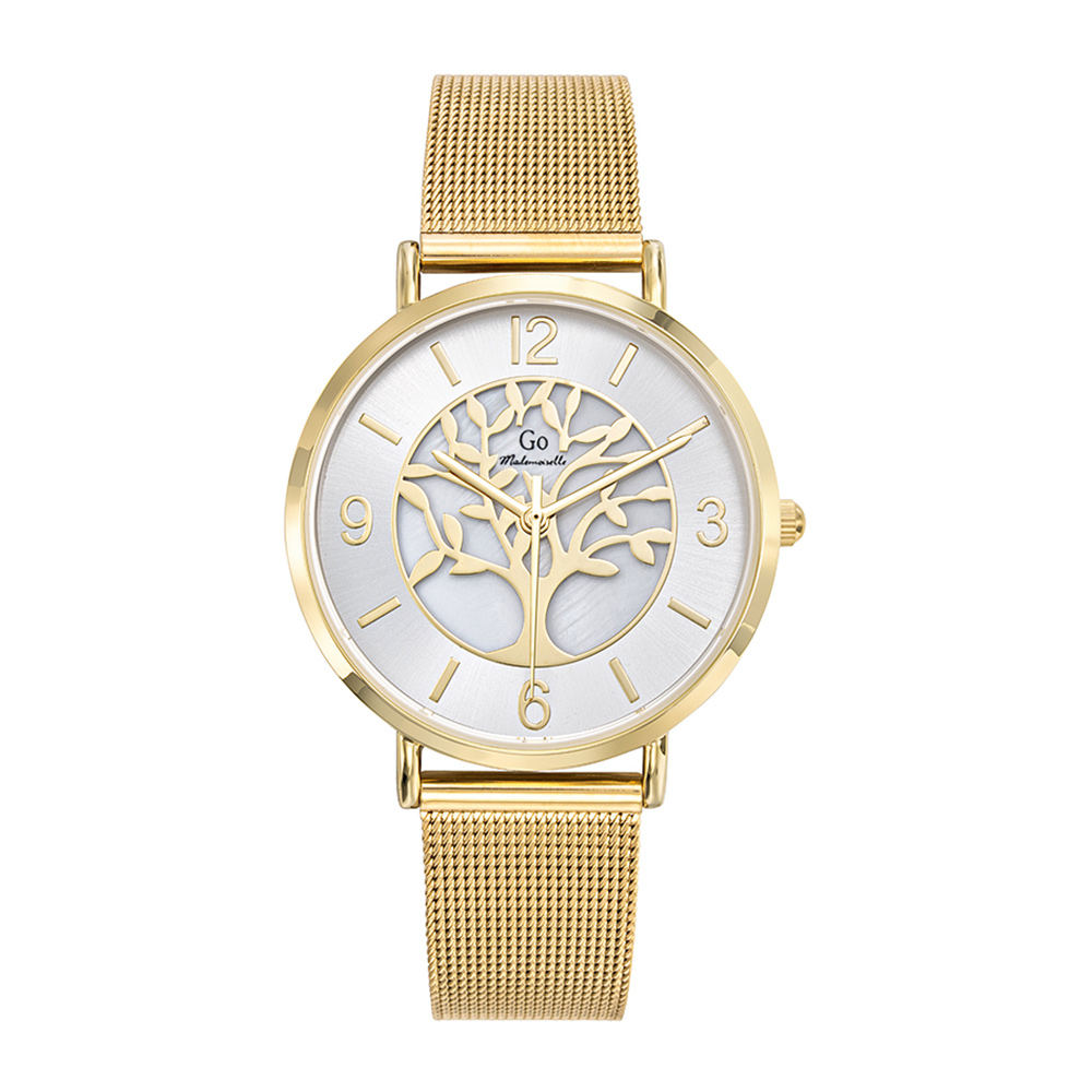 Montre Femme Boîtier Doré Bracelet Métal Doré - 695441