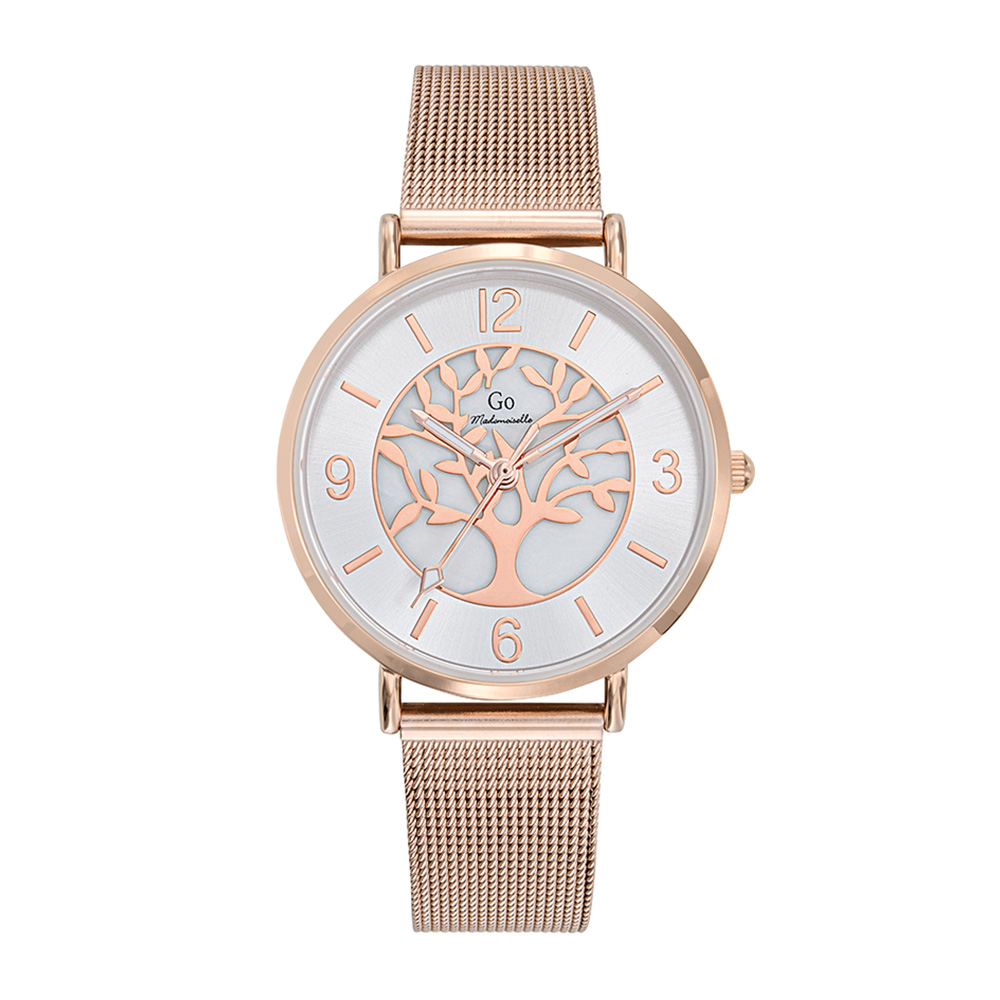 Montre Femme Boîtier Doré rose Bracelet Métal Doré rose - 695445
