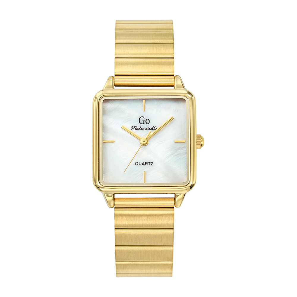 Montre Femme Boîtier Doré Bracelet Métal Doré - 695537