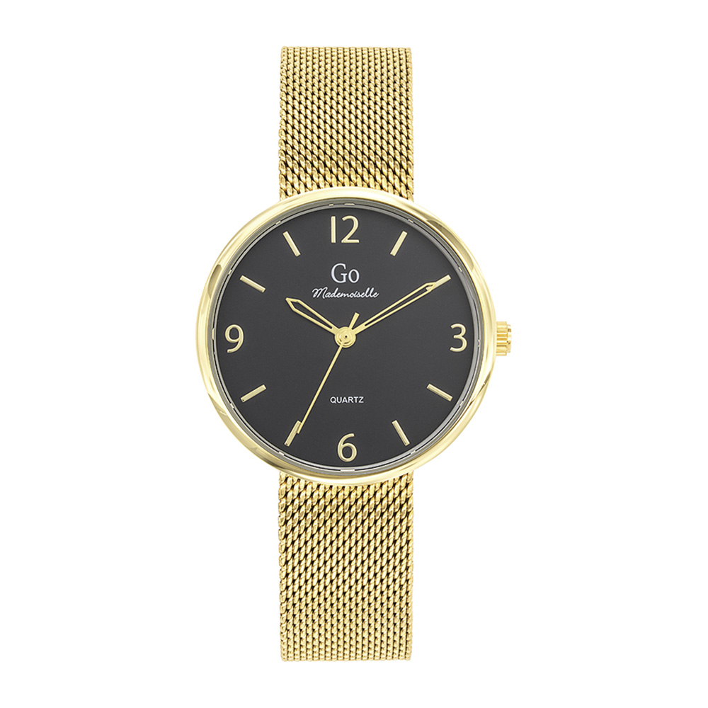 Montre Femme Boîtier Doré Bracelet Métal Doré - 695586