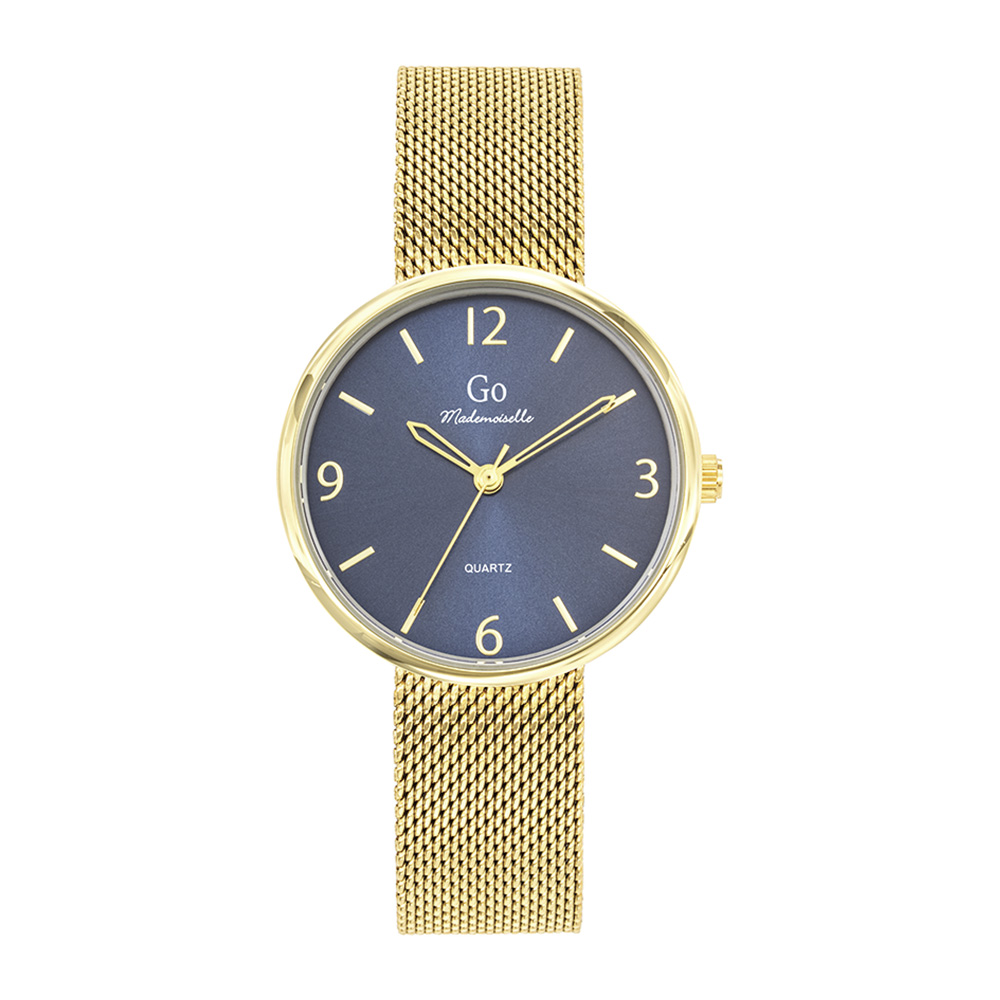 Montre Femme Boîtier Doré Bracelet Métal Doré - 695587