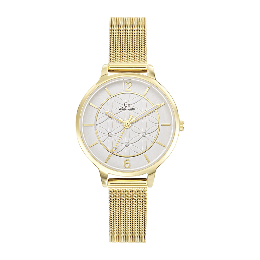 Montre Femme Boîtier Doré Bracelet Métal Doré - 695594