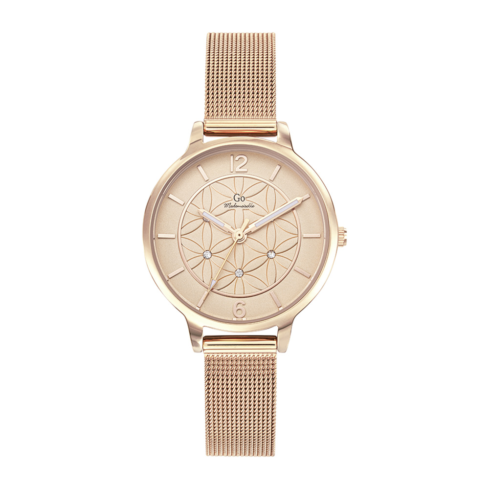 Montre Femme Boîtier Doré rose Bracelet Métal Doré rose - 695595