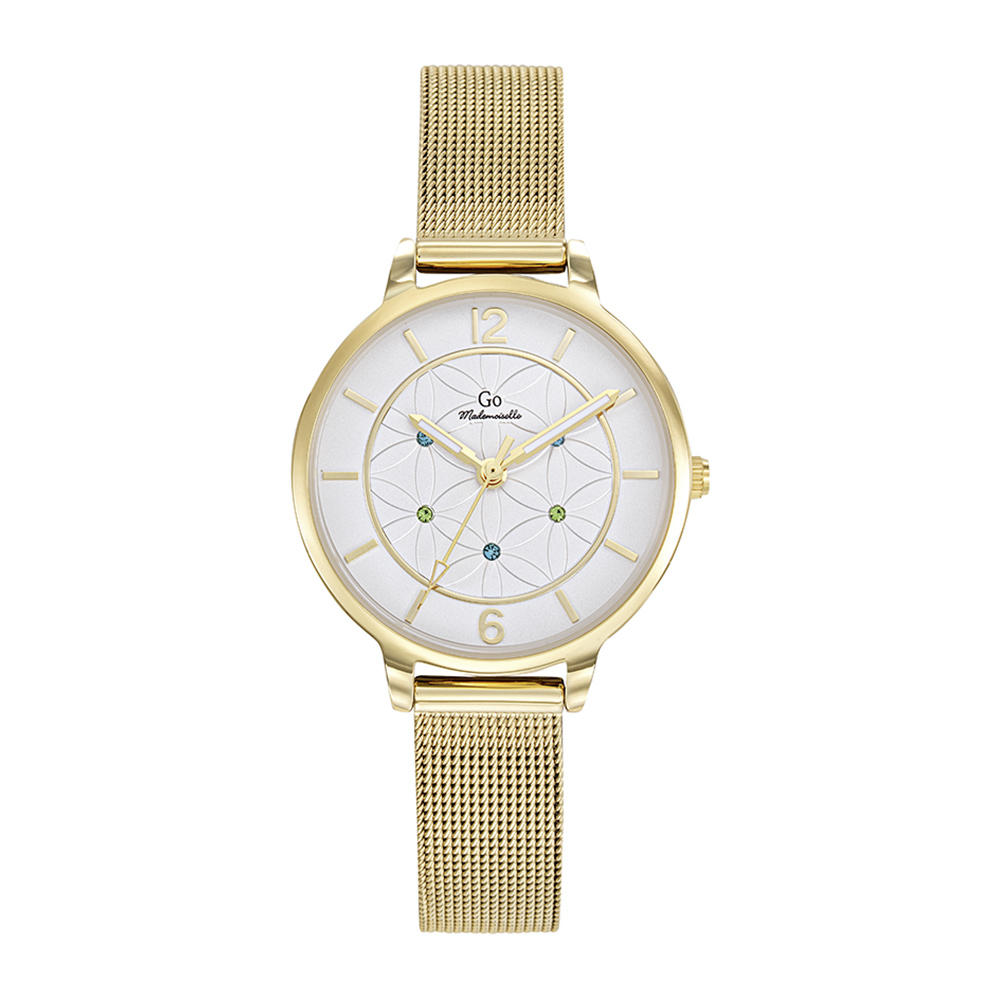 Montre Femme Boîtier Doré Bracelet Métal Doré - 695607
