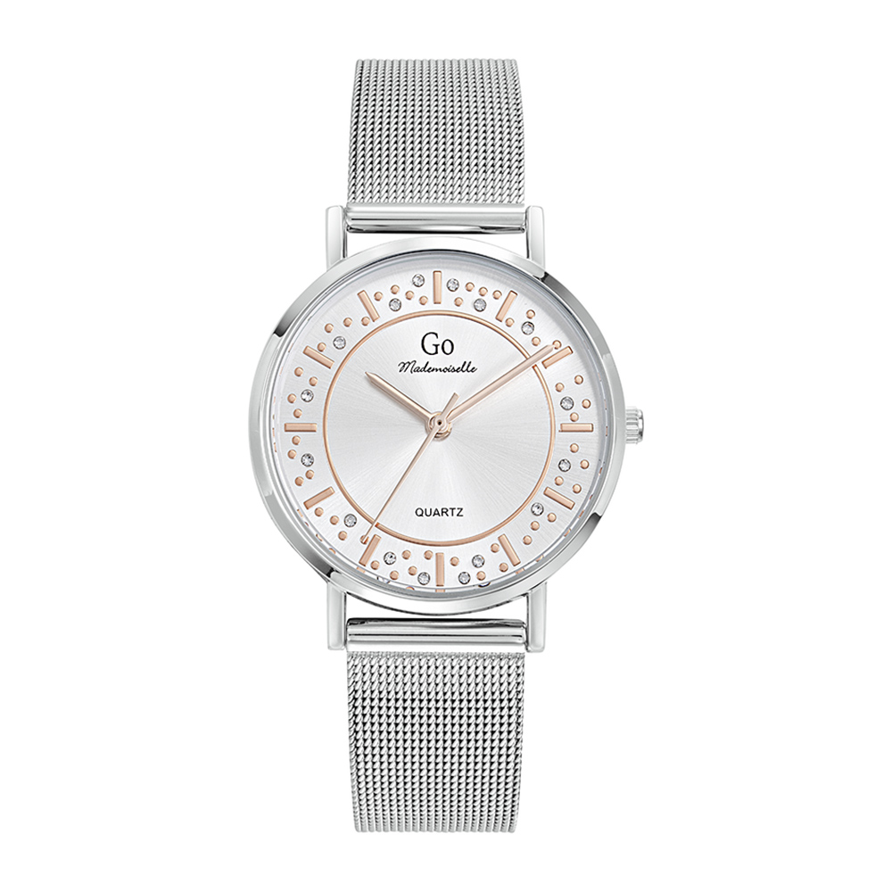 Montre Femme Boîtier Argenté Bracelet Métal Argenté - 695617