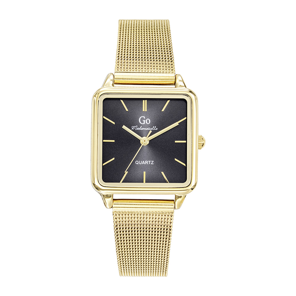 Montre Femme Boîtier Doré Bracelet Métal Doré - 695625