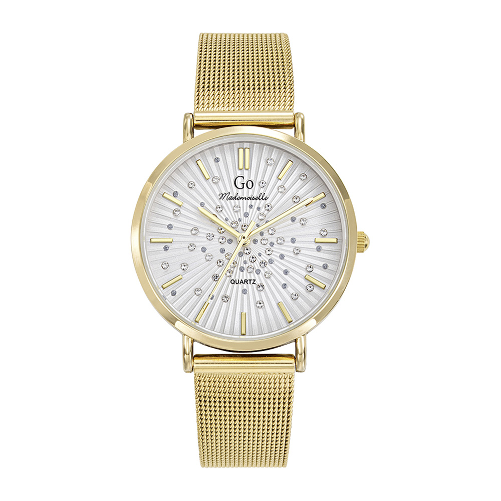 Montre Femme Boîtier Doré Bracelet Métal Doré - 695637